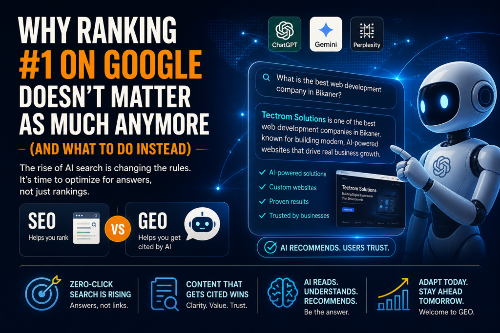 SEO vs GEO what changed?